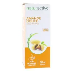 NATURACTIVE Huile Végétale Bio Amande Douce flacon 50ml