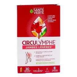 SANTÉ VERTE Circulymphe Jambes légères 30 comprimés