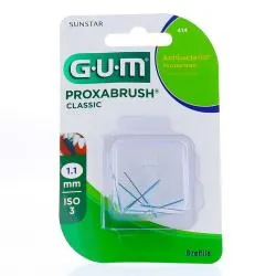 GUM n°414 Brossettes interdentaires proxabrush classic 1mm x 8