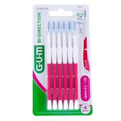 GUM Bi direction brossettes interdentaires n°2614 - 1.2mm x 6