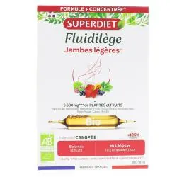 SUPERDIET Fluidilège circulation bio 20 ampoules