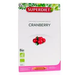 SUPERDIET Cranberry bio solution buvable bien-être féminin 20 ampoules