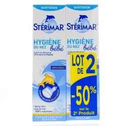 STÉRIMAR Bébé hygiène du nez lot de 2 flacons 100ml