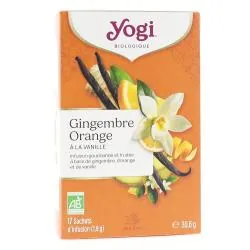 YOGI TEA gingembre orange vanille bio 17 sachets