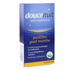 DOUCE NUIT Pastilles double action anti-ronflement x 16