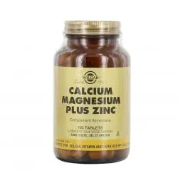 SOLGAR Calcium magnésium plus Zinc 100 comprimés