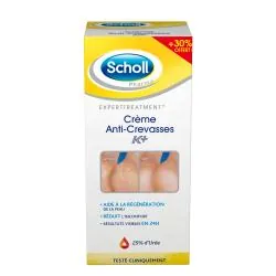SCHOLL Crème anti-crevasse K+ tube 120ml