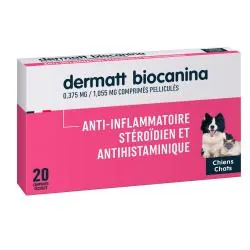 BIOCANINA Soin de la peau - Dermatt 20 comprimés