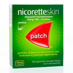 Nicoretteskin 25 mg/16 heures boîte de 28 sachets