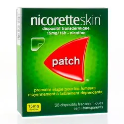 Nicoretteskin 15 mg/16 heures boîte de 28 sachets