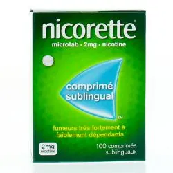 NICORETTE Microtab 2 mg 100 comp boîte de 100 comprimés