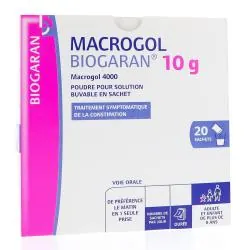 MACROGOL 10g BIOGARAN boîte de 20 sachets-doses