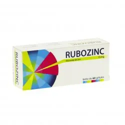 Rubozinc 15 mg boîte de 60 gélules