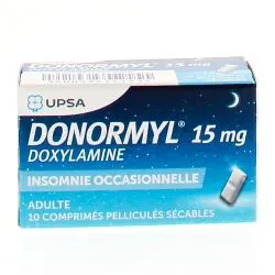 UPSA Donormyl 15 mg tube de 10 comprimés