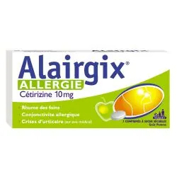 Alairgix allergie cétirizine 10mg boîte de 7 comprimés