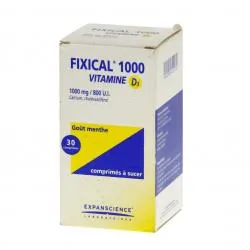 Fixical vitamine d3 1000 mg/800 u.i. boîte de 30 comprimés
