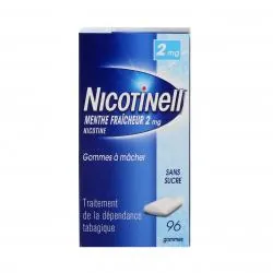 NICOTINELL menthe fraicheur 2 mg sans sucre 96 gommes boîte de 96 gommes
