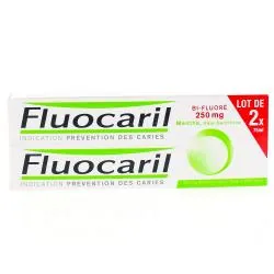 FLUOCARIL bi-fluoré 250mg menthe lot de 2 tubes x 75ml