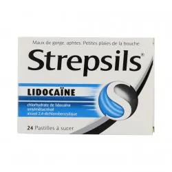 Strepsils lidocaïne boîte de 24 pastilles