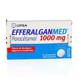 Efferalganmed 1g tube de 8 comprimés effervescents