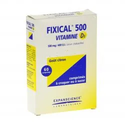 Fixical vitamine d3 500 mg/400 ui 3 tubes de 20 comprimés