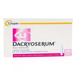 Dacryoserum boîte de 20 récipients unidoses
