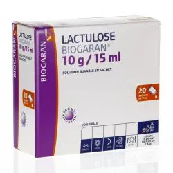 BIOGARAN Lactulose 10g / 15ml boîte de 20 sachets