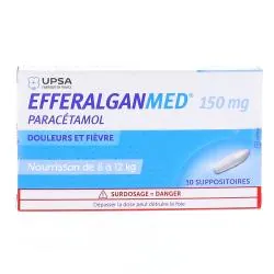 EFFERALGANMED suppositoires 150 mg boîte de 10 suppositoires
