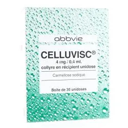 Celluvisc 4 mg/0,4 ml boîte de 30 récipients unidoses