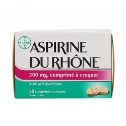 Aspirine du rhône 500 mg boîte de 20 comprimés