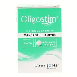 GRANIONS Oligostim manganèse cuivre tube(s) de 40 comprimés