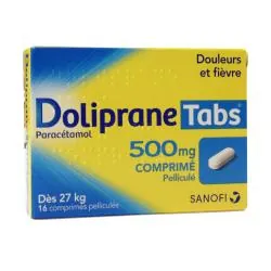 Doliprane Tabs 500 mg boîte de 16 comprimés