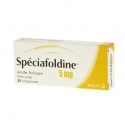 Spéciafoldine 5 mg boîte de 20 comprimés