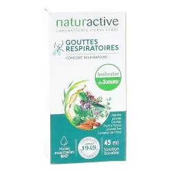 NATURACTIVE Gouttes respiratoires aux huiles essentielles BIO flacon de 45 ml