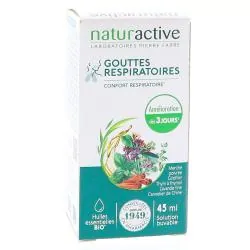 NATURACTIVE Gouttes respiratoires aux huiles essentielles BIO flacon de 45 ml