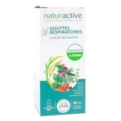 NATURACTIVE Gouttes respiratoires aux huiles essentielles BIO flacon de 90 ml