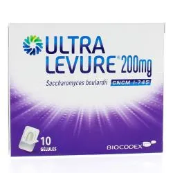 BIOCODEX Ultralevure 200 mg x10 gélules boîte de 10 gélules