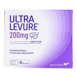 ULTRA LEVURE 200 mg x10 gélules boîte de 10 gélules
