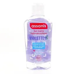 ASSANIS Pocket gel mains hydroalcoolique Violette 80ml flacon de 80 ml