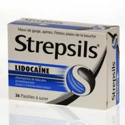 Strepsils lidocaïne boîte de 36 pastilles
