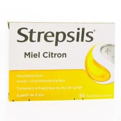Strepsils miel citron boîte de 36 pastilles