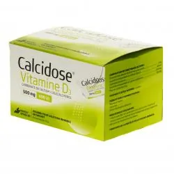 Calcidose vitamine d3 500 mg/400 ui boîte de 60 sachets