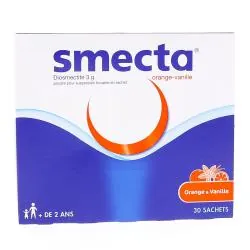 Smecta orange vanille 3g boîte de 30 sachets