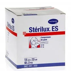 STERILUX ES Compresse de gaze stérile 7,5cm x 7,5cm boite de 50