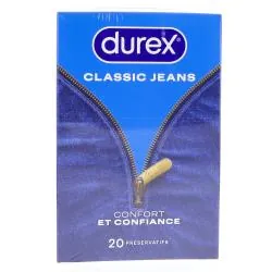 DUREX Préservatifs - Classic Jeans boîte de 20 préservatifs