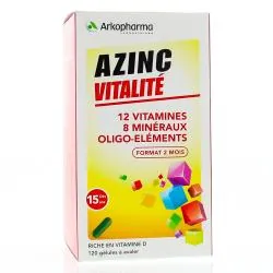 ARKOPHARMA Azinc Forme et Vitalité boîte 120 gélules