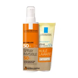 LA ROCHE-POSAY Anthelios Crème Solaire Invisible Corps SPF50+ Avec Parfum Spray 200ml