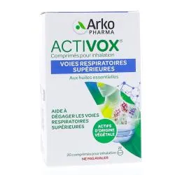 ARKOPHARMA Activox pour inhalation boîte de 20 comprimés
