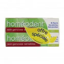 HOMEODENT Soin gencives sensibles Arôme Anis lot de 2 x 75ml
