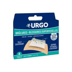 URGO Brûlures blessures superficielles petit format boîte de 6